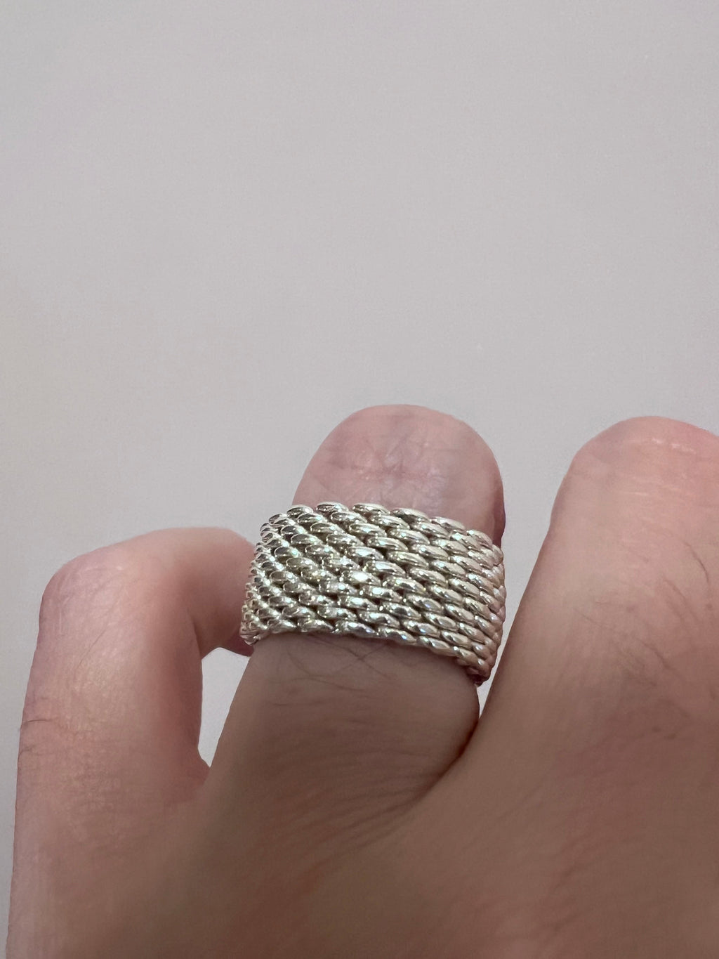 Tiffany & Co Somerset mesh ring