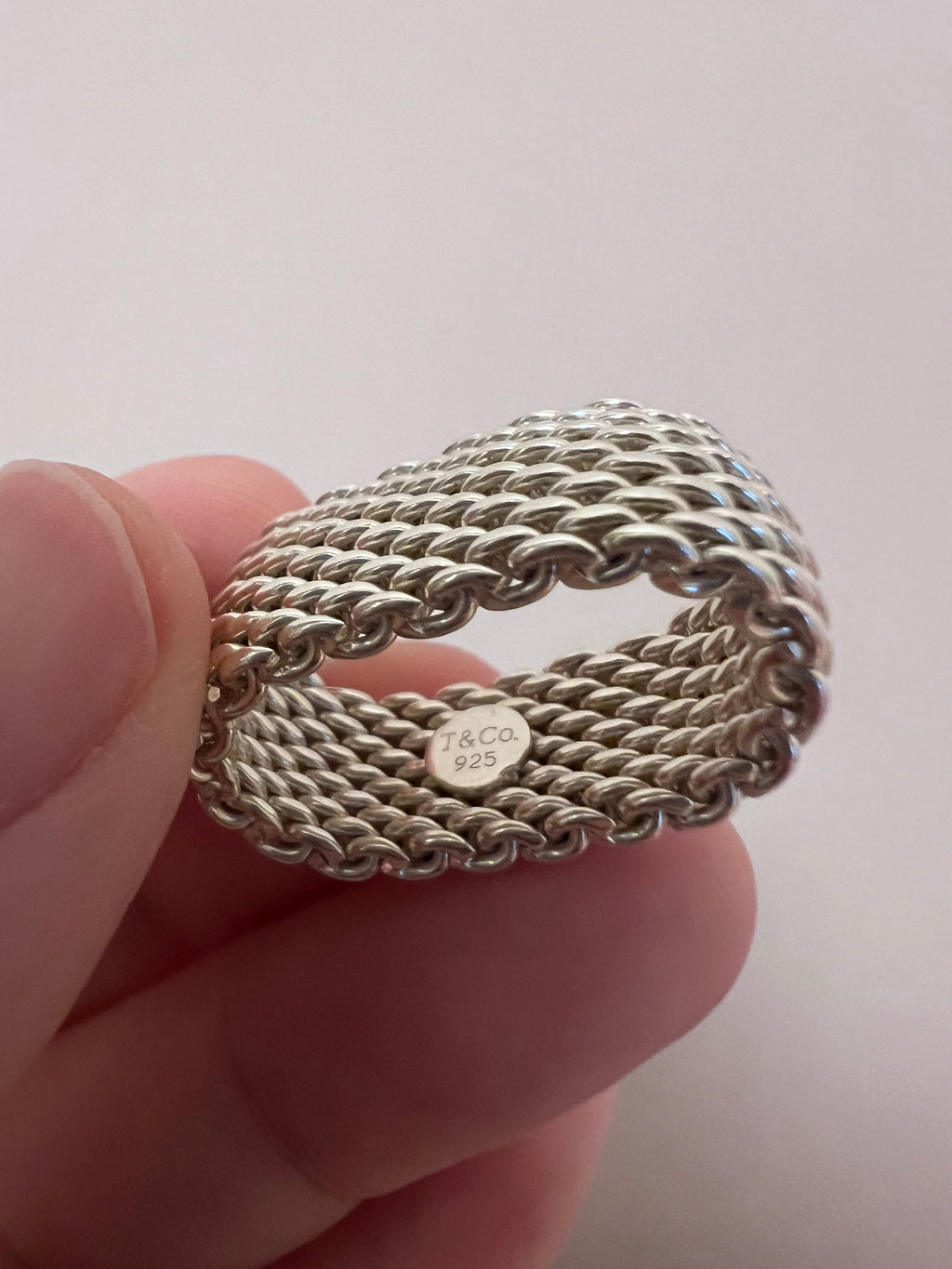 Tiffany & Co Somerset mesh ring