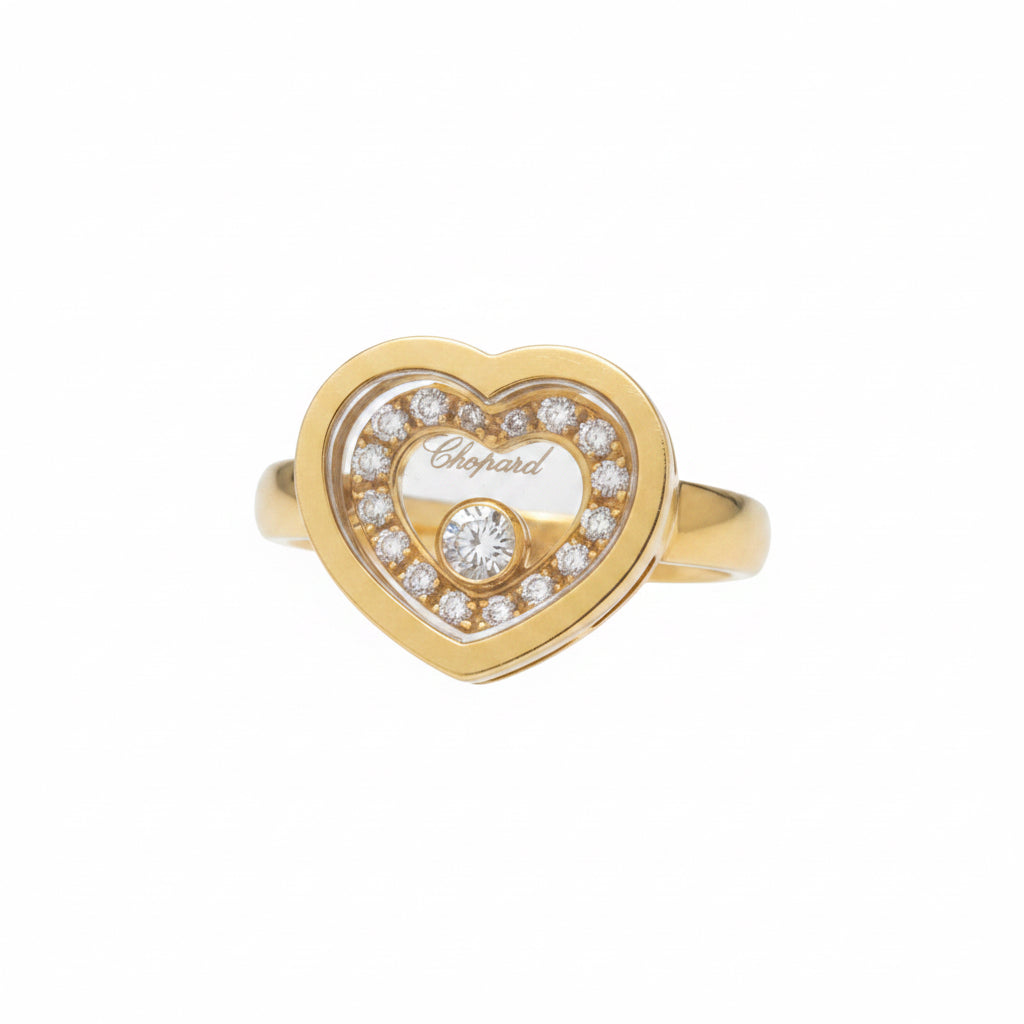 Chopard Heart Happy Diamond Ring in 18k rose gold