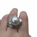 South Sea White Pearl Silver Ring